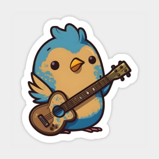 Cute Bird Playing Guitar Sticker